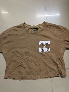 Cute Cartoon Pocket Crop tee