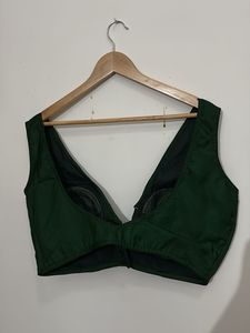 Elegant Dark Green Blouse
