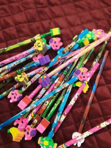 Fun Character Pencils with Erasers