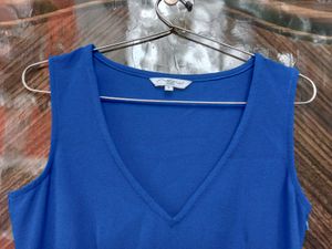 Stylish Blue Peplum Top