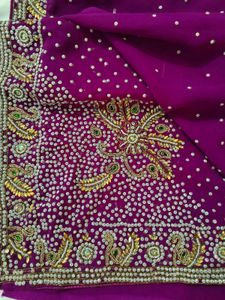 embellished heavy saree