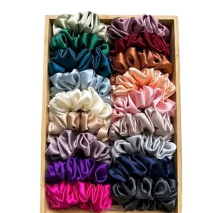 Satin Scrunchies 12 piece- Pack of Multiple Colors