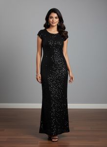 Sparkly Black Evening Dress