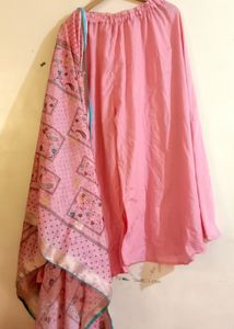 Pink Plazo Dress