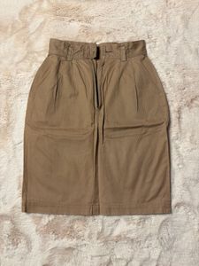 Tan Cargo Skirt With Pockets