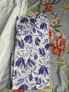 Elegant Purple Floral Kurta Set