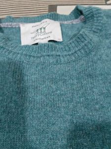 Cozy Teal Fair Isle Knit Sweater