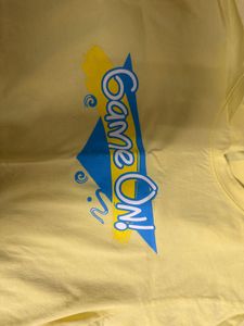 Yellow "Game On!" Graphic Tee