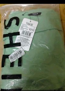 SHEIN Mint Off-Shoulder Crop Top &amp; Pants Set