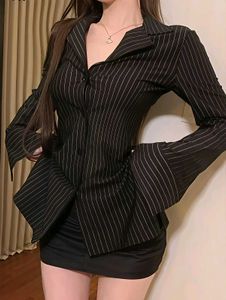 New with tag Korean Premium Chic Pinstripe Blazer