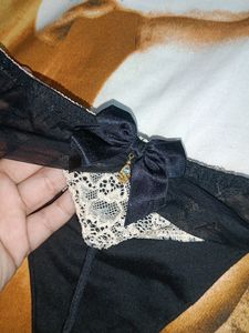 Women Pretty Black Thong