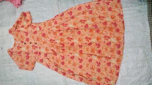 Charming Floral Print Dress(L)