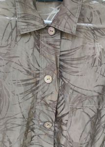 Brown Botanical Top