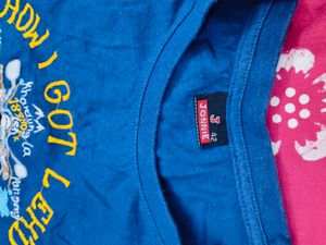 Blue Colored "LEH" special T-shirt