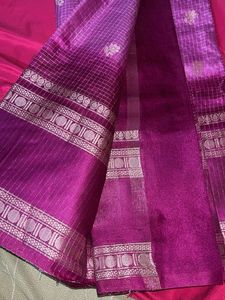 Elegant Purple &amp; Gold Saree