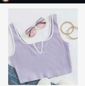 Ribbed Crop Tank Top
