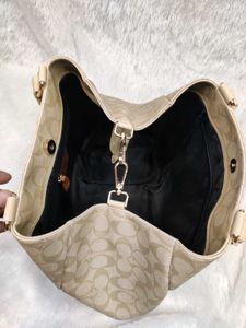 Coach Signature Pattern Handbag