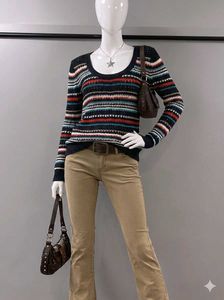 Striped Knit Sweater