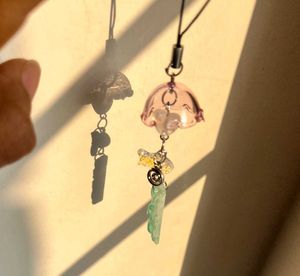 Japanese Jellyfish Charm - pink