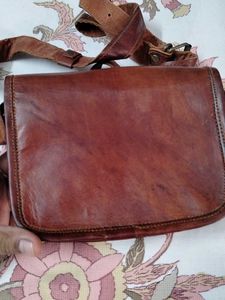 Vintage Brown  pure Leather Crossbody Bag