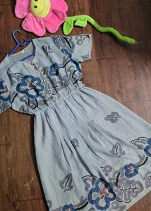 Vintage Floral Print Dress