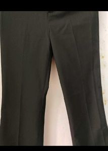 Chic High-Waisted Black Flare Trousers