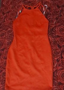 Vibrant Carol Halter Neck Bodycon Dress