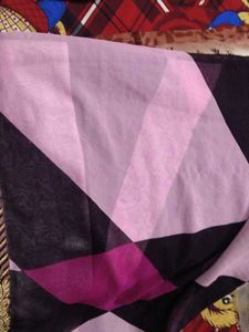 Vibrant Geometric Print Saree