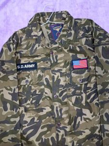 Camo Button-Down Shirt