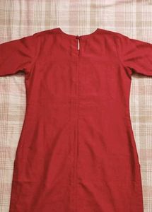 Elegant Red Embroidered Kurta