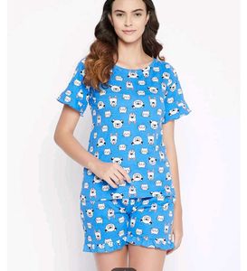Cute Dog Print Pajama Set