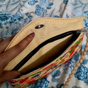 Embroidered Clutch Bag