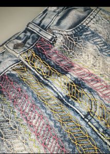 NEW Embroidered Denim Shorts