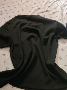 Basic Black Long-Sleeve Top