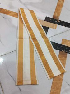 Elegant Gold &amp; White Dupatta