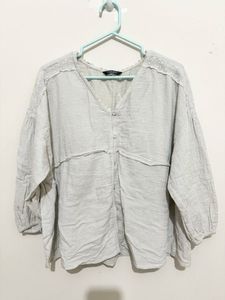 Boho Lace Trim Blouse