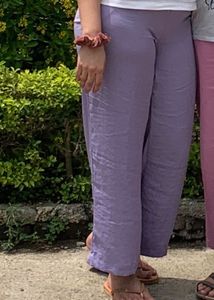 Purple Wide Leg Pants