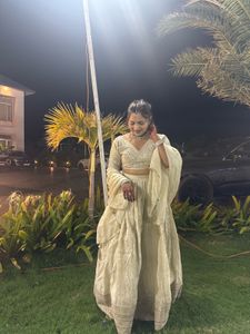 Ivory Embellished Lehenga Choli Set
