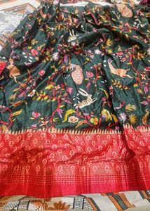Micro Cotton Silk Langha and dupatta Dandiya  look