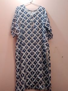 Kurti(White & Blue)