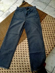 Branded grey jeans