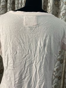 Soft Pink V-Neck T-Shirt