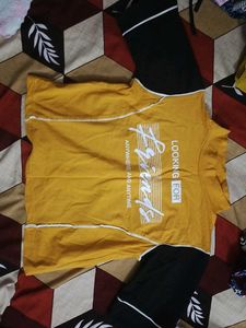 Yellow Graphic Print T-Shirt