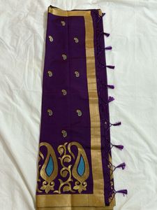 Brand New Purple Saree