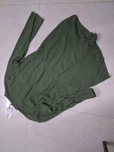 Olive Green Utility Romper
