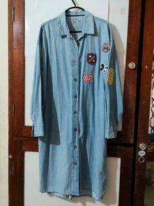 NEW. Denim oversized Shirt Dress
