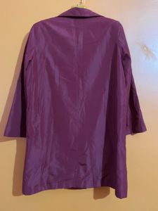 Stylish Maroon Trench Coat Shoulder-16.5 inches