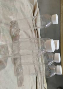 Set of transparent bottles ( 5 pcs)