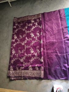 New💜Silk Saree&amp; blouse pc
