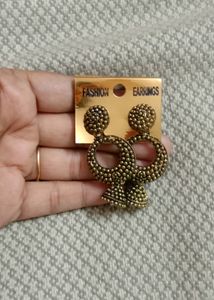 Brand New Beautiful Copper Plated Ring With Jhumka Earrings